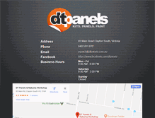 Tablet Screenshot of dtpanels.com.au
